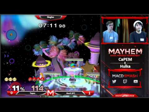 Mayhem July 2015 Pools: Tapez (Samus) vs MacD (Peach)