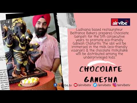 Chocolate Ganesha by a Ludhiana Baker
