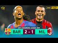 RONALDINHO SCORED AT THE LAST MINUTE AND DESTROYED MILAN DE CAFÚ IN UCL 2004