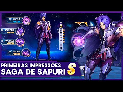 ♊ 😱 SAGA SAPURIS - PRIMEIRAS IMPRESSÕES !! 4 SKILLS ATIVAS, CONFUSÃO, DANO E ANTI-ESCUDO !! 😱♊