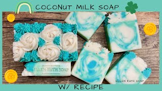 Recipe - ☘️ St Paddy's Day 🍀 Coconut Milk CP Soap | Ellen Ruth Soap #stpatricksday