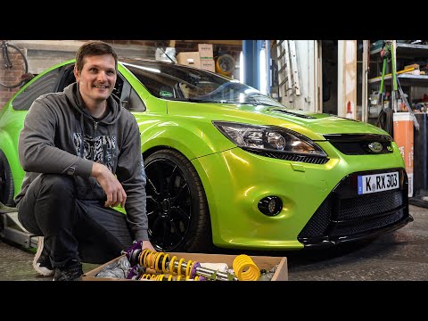 Focus RS Mk2 - KW Clubsport Gewindefahrwerk - Einbau, Achsvermessung, Review