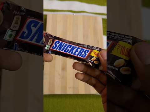 Snickers Chocolate Bar 🍫 🤩 #shorts #snickers #chocolate #chocolatelover