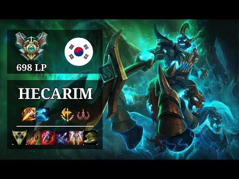 Hecarim Jungle vs Graves - 19 kills - Sanspareii - KR Grandmaster (698 LP) Patch 10.21