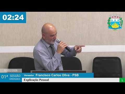 01ª Sessão Ordinária da Câmara Municipal de Auriflama