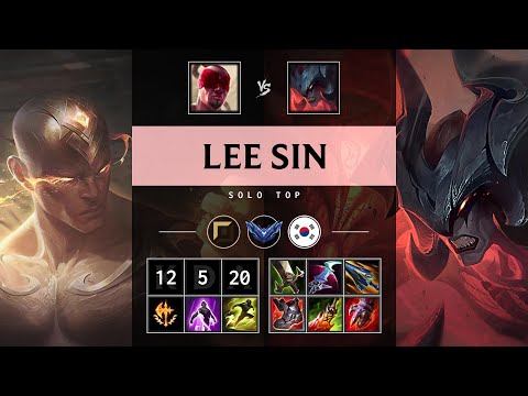 Lee Sin Top vs Aatrox - KR Diamond Patch 25.19