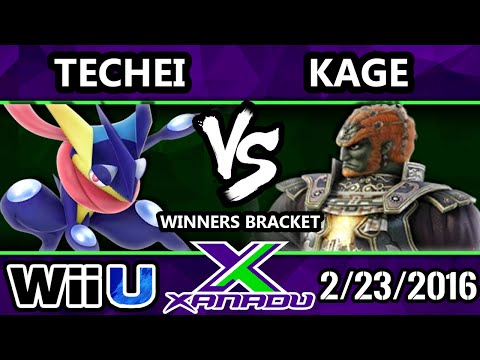 S@X 138 - Techei (Greninja) Vs. KAGE (Falcon/Ganon) SSB4 Tournament - Smash Wii U - Smash 4