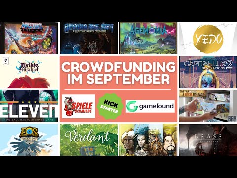 TOP 13 Crowdfunding Spiele im September - Kickstarter, Spieleschmiede & Gamefound