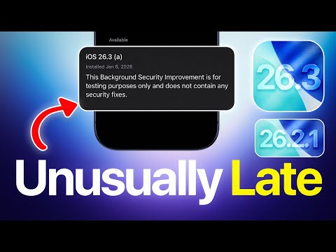 iOS 26.3 Beta 2 + iOS 26.2.1 - Coming Unusually Late!