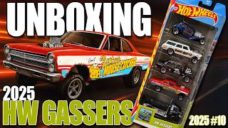 UNBOXING the New Hot Wheels 2025 HW GASSERS 5-Pack!