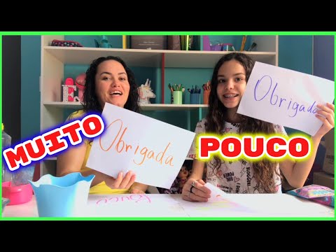 MUITO,POUCO OU OBRIGADA! SLIME CHALLENGE | Eloah
