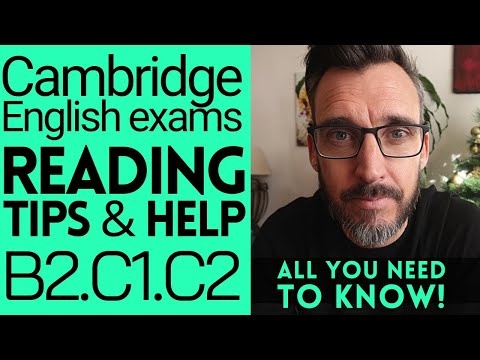 HOW TO PASS READING - CAMBRIDGE ENGLISH EXAM TIPS | B2 FIRST C1 ADVANCED C2 PROFICIENCY. FCE CAE CPE