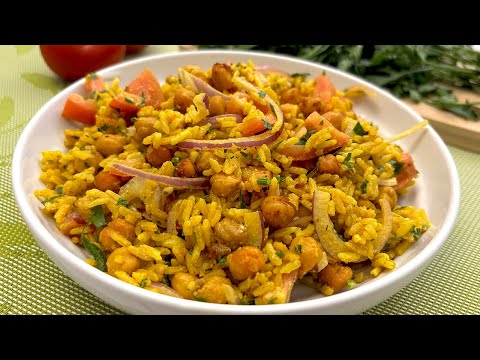 Ensalada Fresca de Arroz y Garbanzos, Ideal para el Verano