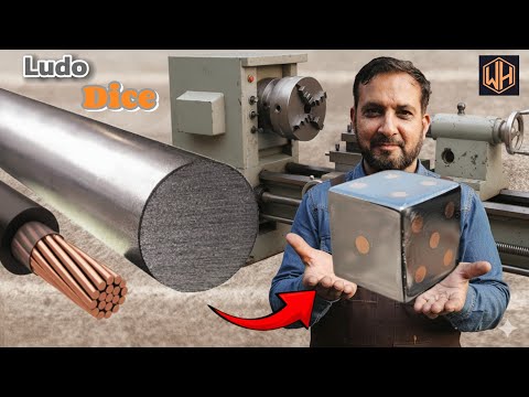 Making a Shiny Ludo Dice from Scrap Metal | Iron & Copper Fusion