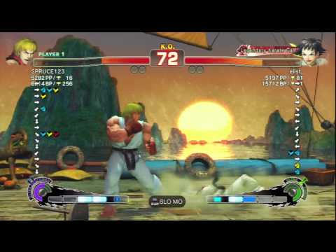 SPRUCE123 (Ken) Vs elist_ (Makoto) SSF4 AE Ranked Matches - PSN
