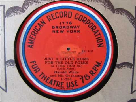 "Just A Little Home For The Old Folks"  ARC-Brunswick Studio Band 1932