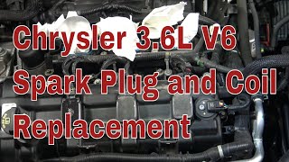 How To Change The Spark Plugs and Coils IN Chrysler 3.6L V6 Pentastar Engine Step by Step