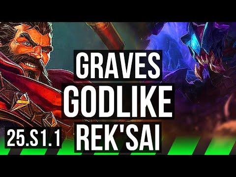 GRAVES vs REK'SAI (JGL) | Godlike | KR Grandmaster | 25.S1.1