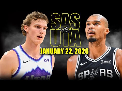 San Antonio Spurs vs Utah Jazz Full Game Highlights – January 22, 2026 | NBA Season