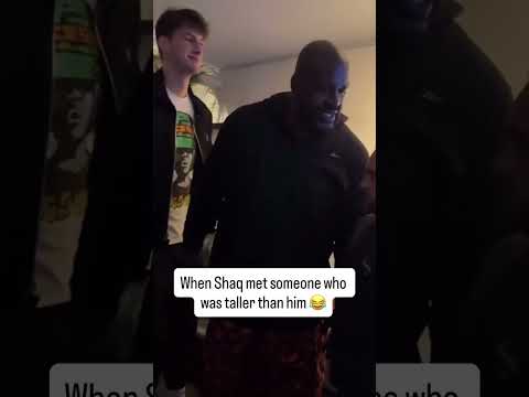 Olivier Rioux makes Shaq look small 😮 (via @ShaqDieselONeal/TT)