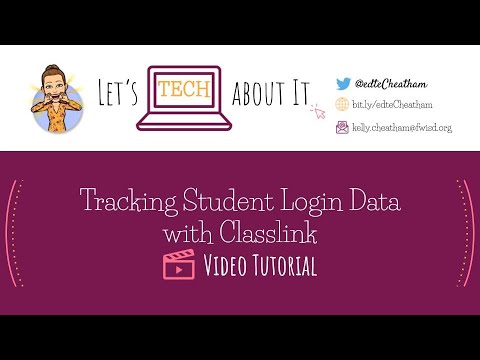 Tracking Student Login Data In Classlink