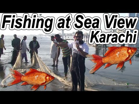 fishing at sea view karachi, fisherman in Karachi, fishing in sea view clifton beach karachi