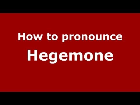 How to pronounce Hegemone (Greek/Greece) - PronounceNames.com
