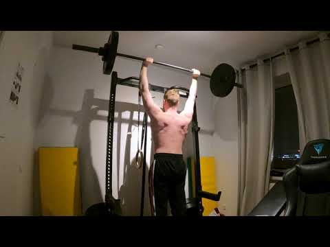 Strict overhead press 55 kg 5 reps