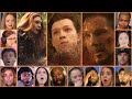 Reactors Reacting To Thanos Snap Avengers Infinity War Movie Reaction Mashup