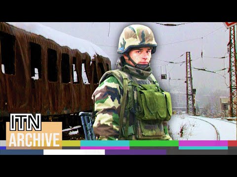 Bosnian War Footage - NATO Troops in War-Torn Sarajevo (1995)