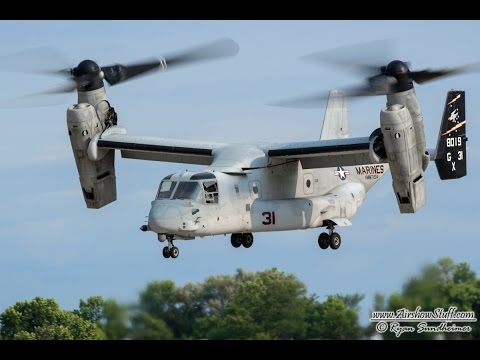 USMC MV-22 Osprey Demonstration - EAA AirVenture Oshkosh 2014