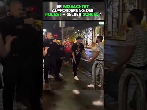 Er missachtet die Polizei! Erst der Taser kann ihn umstimmen!