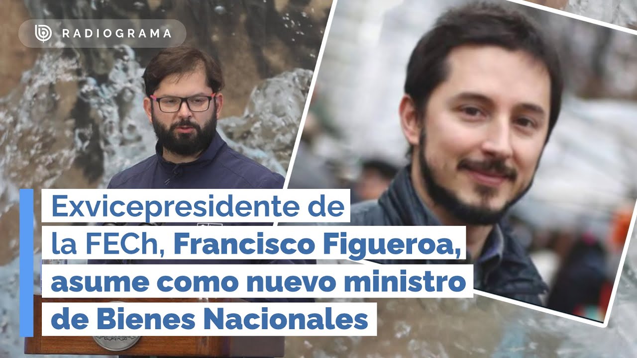 Exvicepresidente de la FECh, Francisco Figueroa, asume como nuevo ministro de Bienes Nacionales (RD)