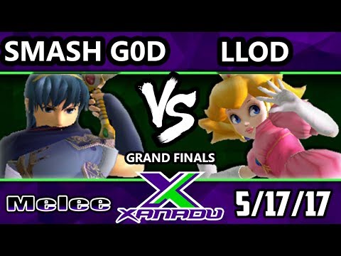 S@X 202 Smash G0d (Marth) Vs. Llod (Peach, Fox) - Smash Melee Grand Finals - SSBM