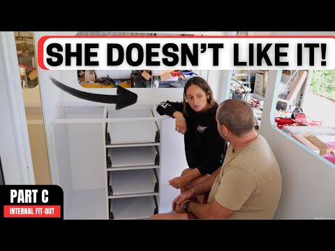 SHE MELTED IT! DIY 4X4 TRUCK CAMPER BUILD EP 3 - INTERNAL FIT-OUT - HANDMADE CURVED CABINETRY