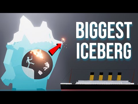 PEOPLE vs ICE MAN on THE BIGGEST ICEBERG [People Playground]