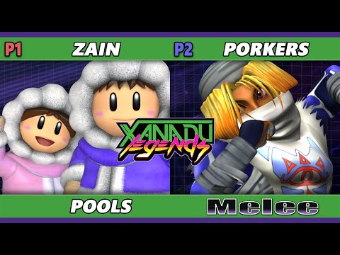 Xanadu Legends - Zain (Ice Climbers) Vs. Porkers (Sheik) Smash Melee - SSBM