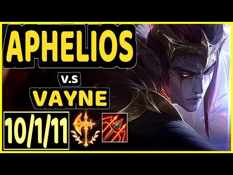 YEN (APHELIOS) vs VAYNE - 10/1/11 KDA BOTTOM ADC GAMEPLAY - NA Ranked DIAMOND
