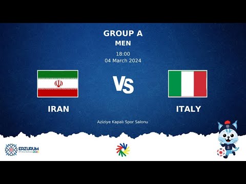 IRAN vs ITALY | Futsal DEAFLYMPICS ERZURUM 2024 | Men Group Stage