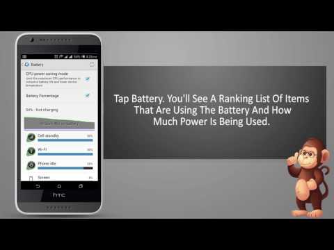 HTC Howto Check battery usage and history on smart phones user guide support