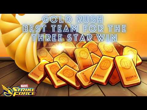 How to three star Gold Rush Tier 13 using the best city team for the easy win- Marvel Strike Force