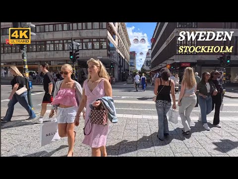Stockholm - Sweden - Walking Tour - August 2025 - 4K