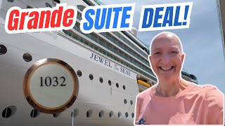 Suite Life for Less! ✨ Cheaper Than an Inside Cabin | Jewel of the Seas Grande Suite Room Tour 1032