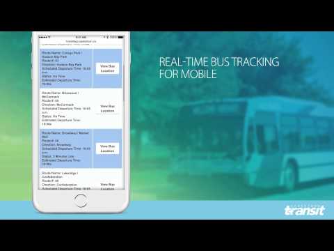 Saskatoon Transit Real Time Bus Tracking For Mobile Tutorial