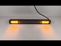 LED pracovné svetlo 12/24V - rampa biela-oranžová / ECE R65 (457x 420x55mm) - Video Youtube