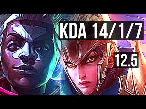 EKKO vs QUINN (MID) | 14/1/7, 1.8M mastery, 6 solo kills, Legendary | EUW Master | 12.5