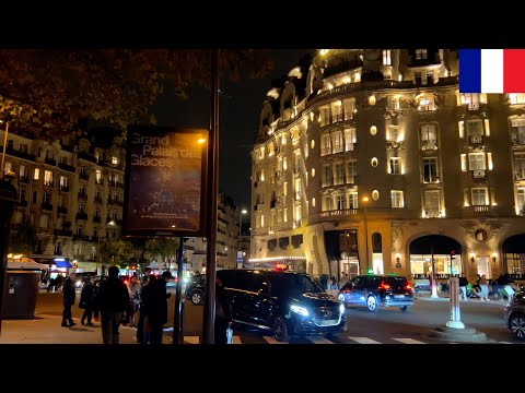 🇫🇷🌃【HDR 4K】Paris Night Walk - Le Bon Marché to Les Gobelins via Rennes & Port Royal (Nov 2024)