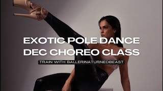 SENSUAL ONLINE POLE DANCE CLASS | DECEMBER CHOREO BREAKDOWN | TRAIN WITH BTB