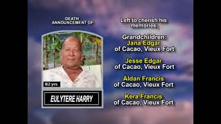 Eulytere Harry  ~ Long Obituary