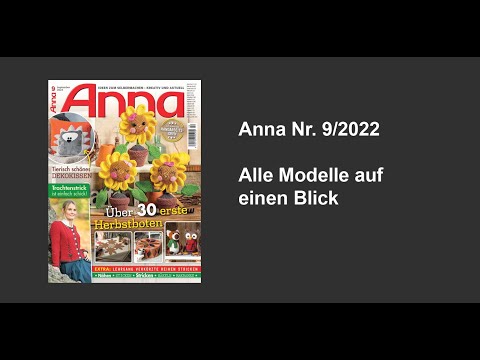 Anna Nr. 9/2022 - Alle Modelle auf einen Blick